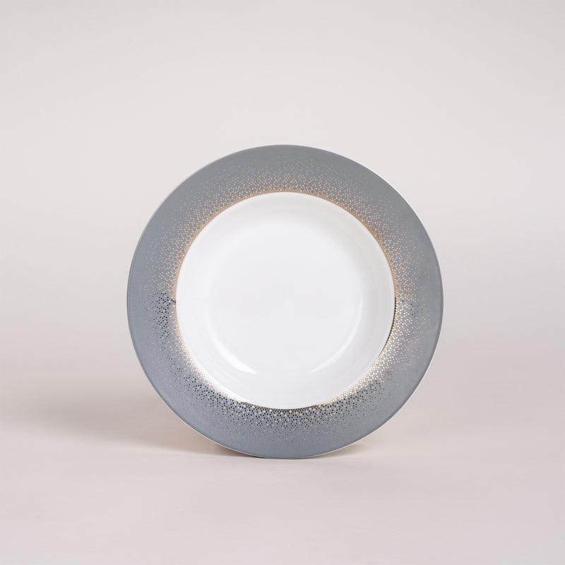 لا ميسا طقم عشاء بورسلان عالي الجودة من لا ميسا أبيض 18 قطعة - Image 2