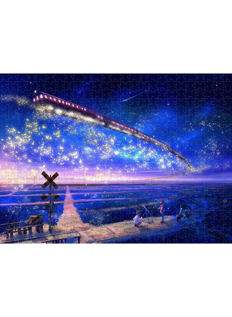 Dreamy Starry Sky 1000-Piece Puzzle - A Charming Puzzle Journey Through the Infinite Universe - Image 1