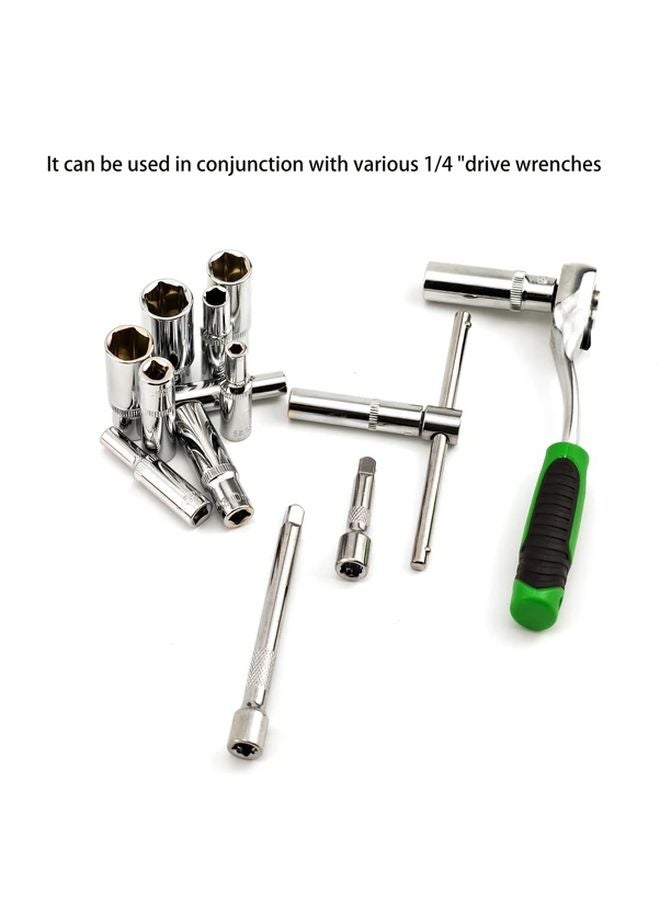 8mm Hexagonal Long Socket 1 4 Inch Drive Chrome Vanadium Steel Deep Socket Set - Image 3