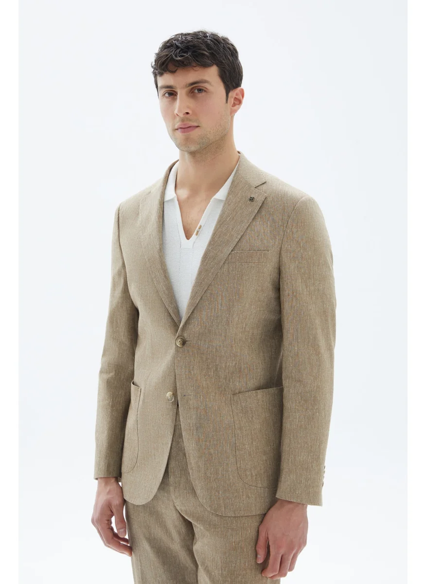 وي كرييت Beige Textured Blazer By WECRE8