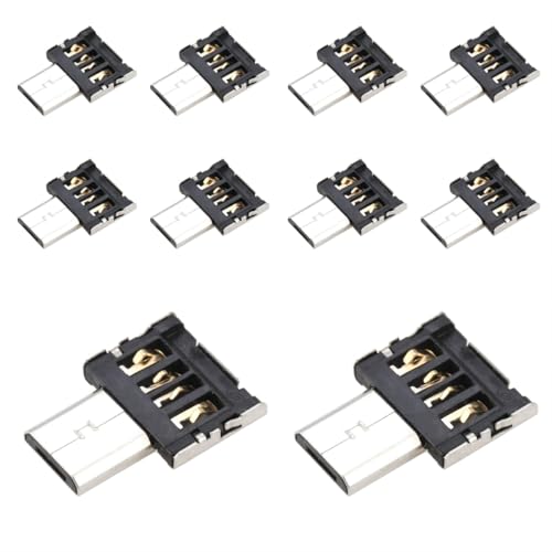 chenyang 10 Pack Micro USB OTG Adapter Micro USB Male to USB 20 Female Ultra Mini Size Connector Adapter - Image 1