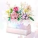 HIGH GODO Flowers Bouquet Building Set Flowers Basket Building Blocks with Light 706PCS Botanical Building Kit Anniversaries Birthday Gift for Women Girlfriend Adults 14 - Image 2