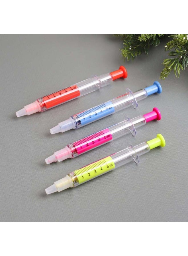 Set of 6 Ball Points Syringe Shape With One Side Marker and Other Blue Side Ball Point - Image 2