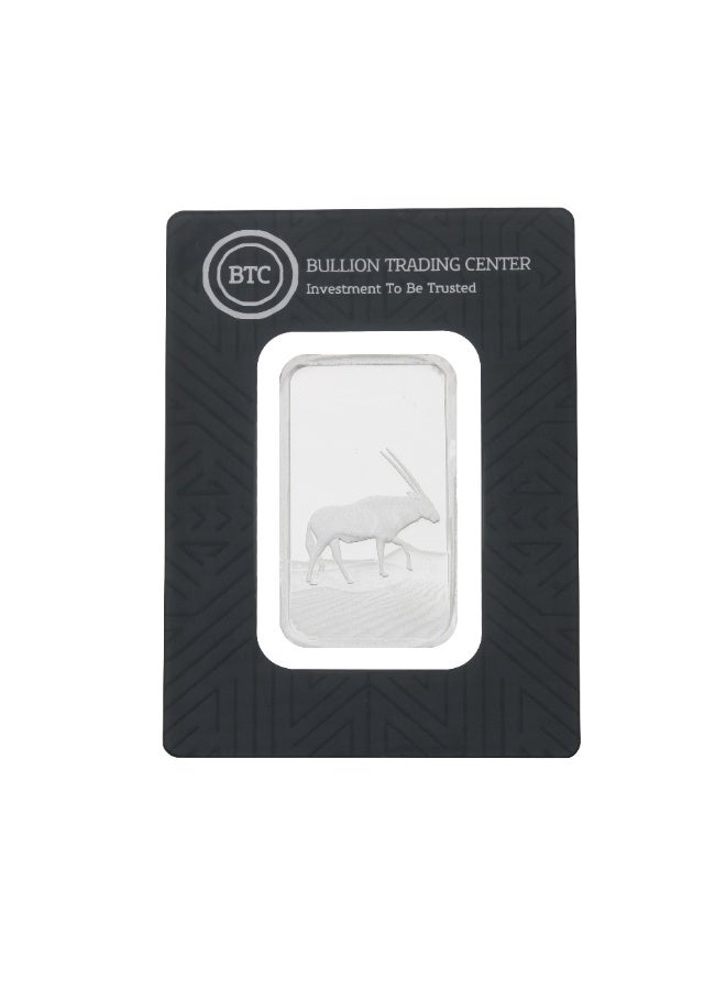 BTC 100 Grams Dhabi Silver Bar 999.0 Purity - Image 1