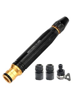Generic Spray Nozzle, Garden Hose Nozzle Sprayer, High Pressure Metal Water Gun Sprinkler, 3 Adjustable Spray Patterns, for Car Washing, Garden Irrigation, and Pet Bathing  - Image 1