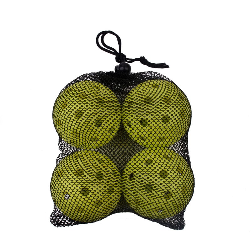 Generic Outdoor Peak ball factory direct 40 holes 74mm indoor and outdoor 26 holes plastic injection ball pickleballpaddle 26 hole green 4 Pack [net bag packaging]] 