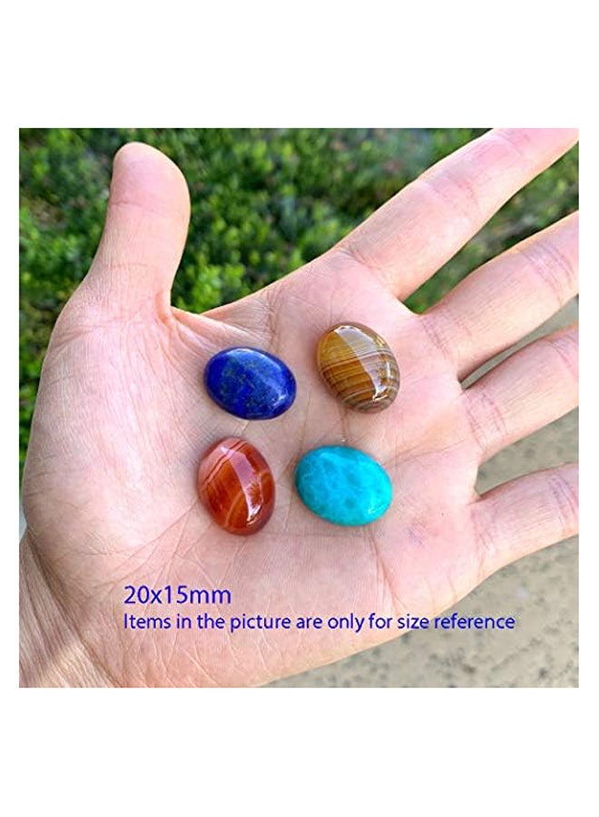 Real Genuine 20x15mm Rock Loose Stone Cabochon Beads for Healing Crystals Pearl Glass Wood Earrings Bracelet Necklace Charm Pendant Ring Jewelry Making  - Image 4