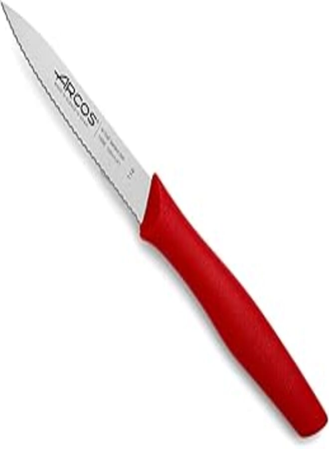 Arcos Nova Serrated Peeling Knife - Red, 100mm