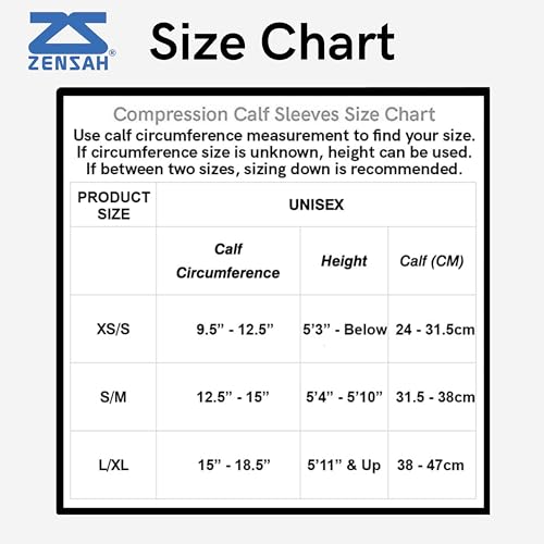 Zensah Running Leg Compression Sleeves - Shin Splint, Calf Compression Sleeve Men and Women (Navy, X-Small/Small) - Image 4