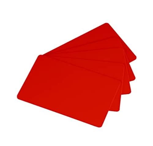 easyIDea Pack of 100 Red CR80 PVC Cards | 30 mil by easyIDea - Image 2