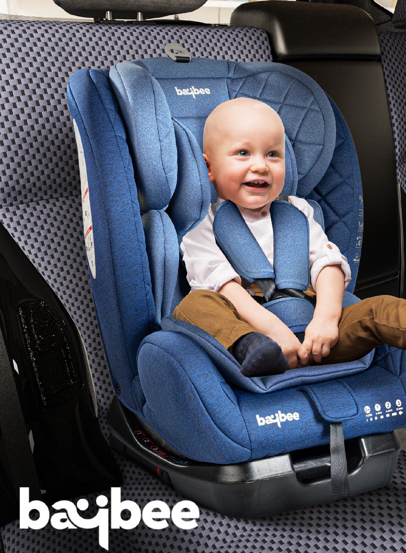 BAYBEE Convertible Car Seat for Baby 0 to 12 Years with ISOFIX, 3 Position Recline, Headrest Adjustable ECE R44/04 Safety Certified Travel Baby Car Seat for Toddlers Kids Boys Girls Blue - Image 2