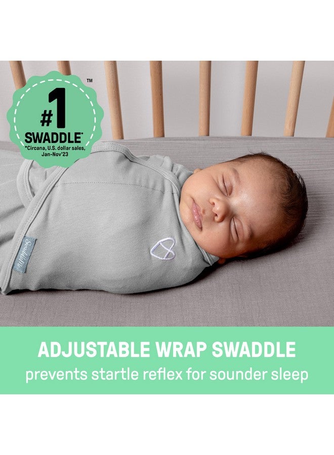 SwaddleMe By Ingenuity Original Swaddle With Easy Change 100% Cotton Improves Sleep & Calms Startle Reflex 3 6 Months 3 Pack Mountaineer - Image 2