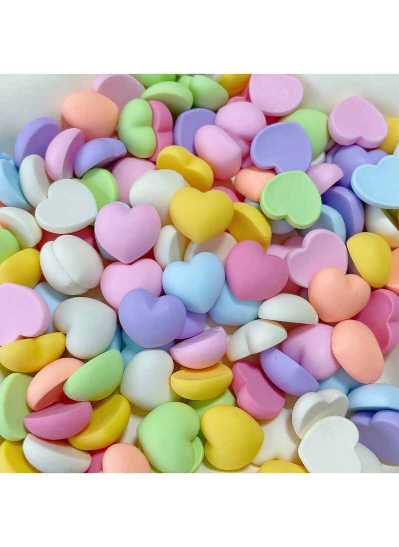 Glossy Mini Resin Charms Donut Bone Nail Art DIY Cream Gel Jewelry 25# frosted love small