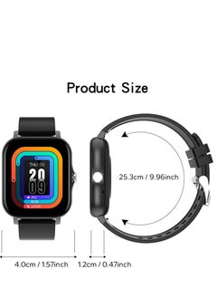 AROAQ Smart Watch, BlackSemilan Waterproof Fitness Tracker Watch, Bluetooth Calls Digital Smartwatch, Large Display Wristwatch Watches For Men And Womwn  - Image 4
