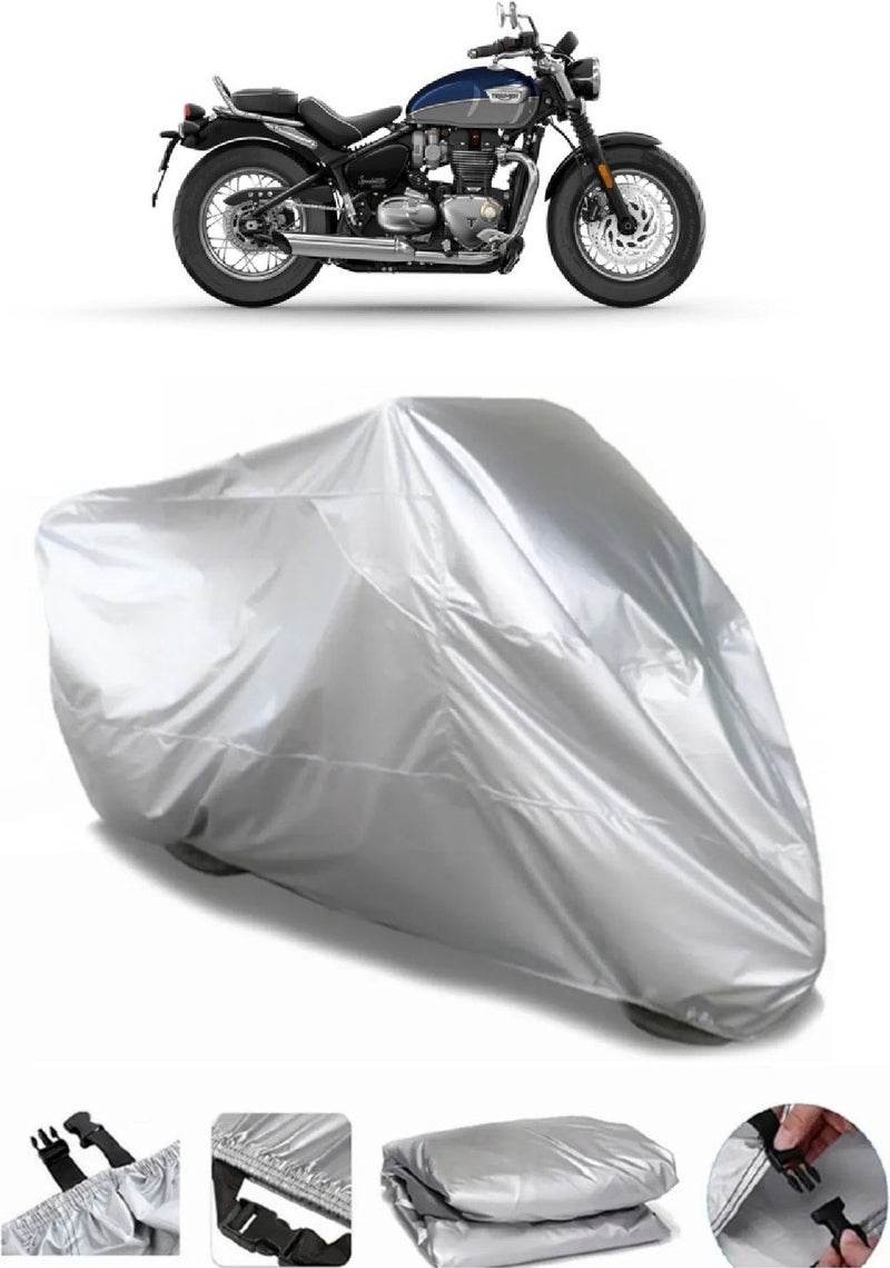 Breen Triumph Bonneville Speed Master Grey Waterproof Motorcycle Canvas Premium - Image 1