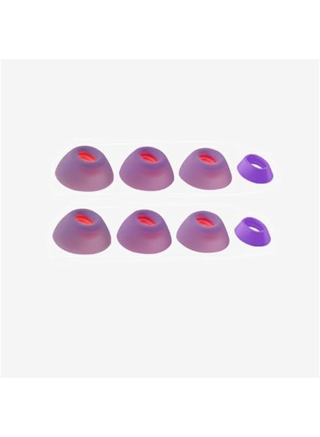 Earbud Covers for JBL Tune Flex Silicone Earcups for Tune Flex Ear Caps Eartips Noise Cancelling Ear Plug Ear Buds Bluetooth Headset Accessories (Purple) 