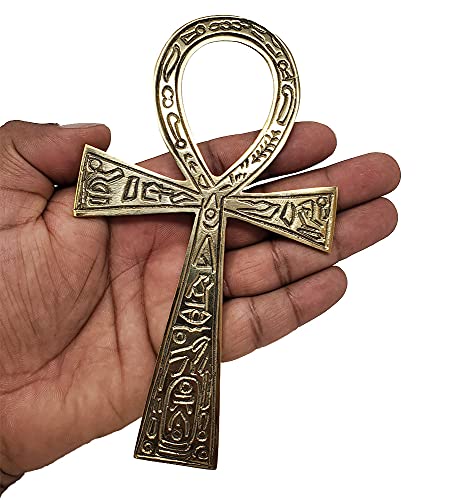 New Age Imports, Inc. Solid Brass Ankh 625 Perfect for your Altar Wall Dcor Gift Giving Ritual needs Made of 100 yellow brass quality product by New Age Imports Inc Brass Ankh 65