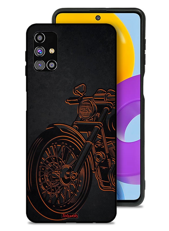 Tolwak Samsung Galaxy M31s Protective Case Cover Vintage Bike - Image 1