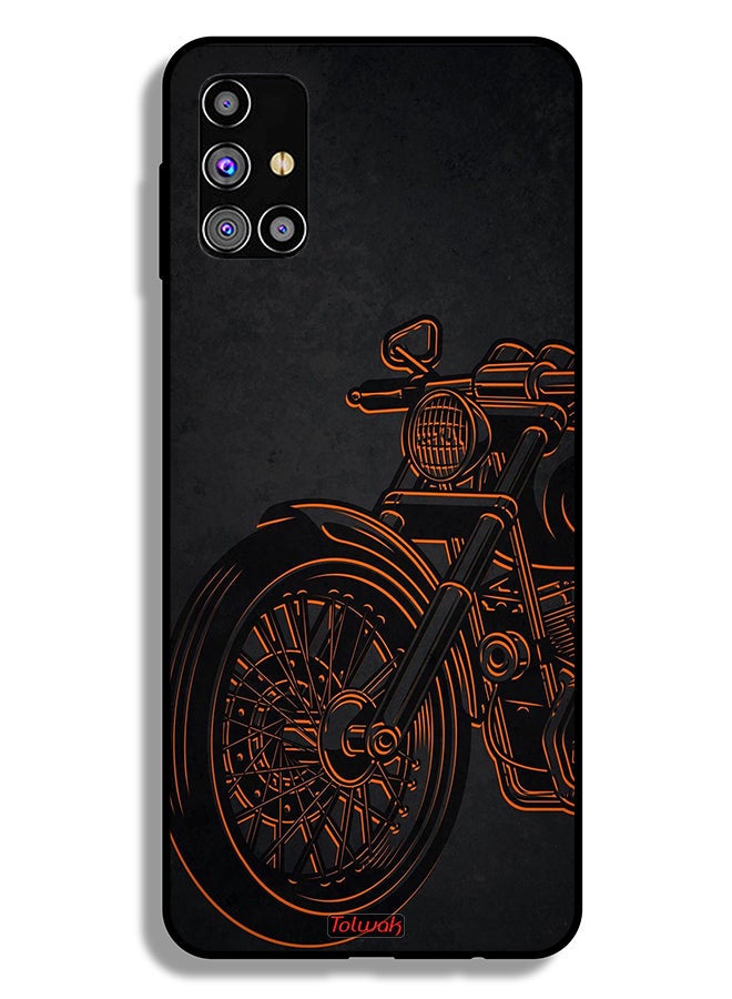 Tolwak Samsung Galaxy M31s Protective Case Cover Vintage Bike - Image 2