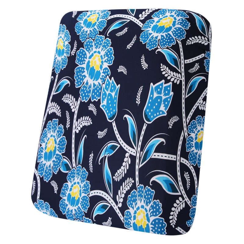 hyha Printed Couch Cushion Covers, Floral Sofa Covers Washable for Cushion Couch, Stretch Pattern Outdoor Cushion Covers for Patio Furniture with Elastic Bottom(Small, Bluebell) - Image 1