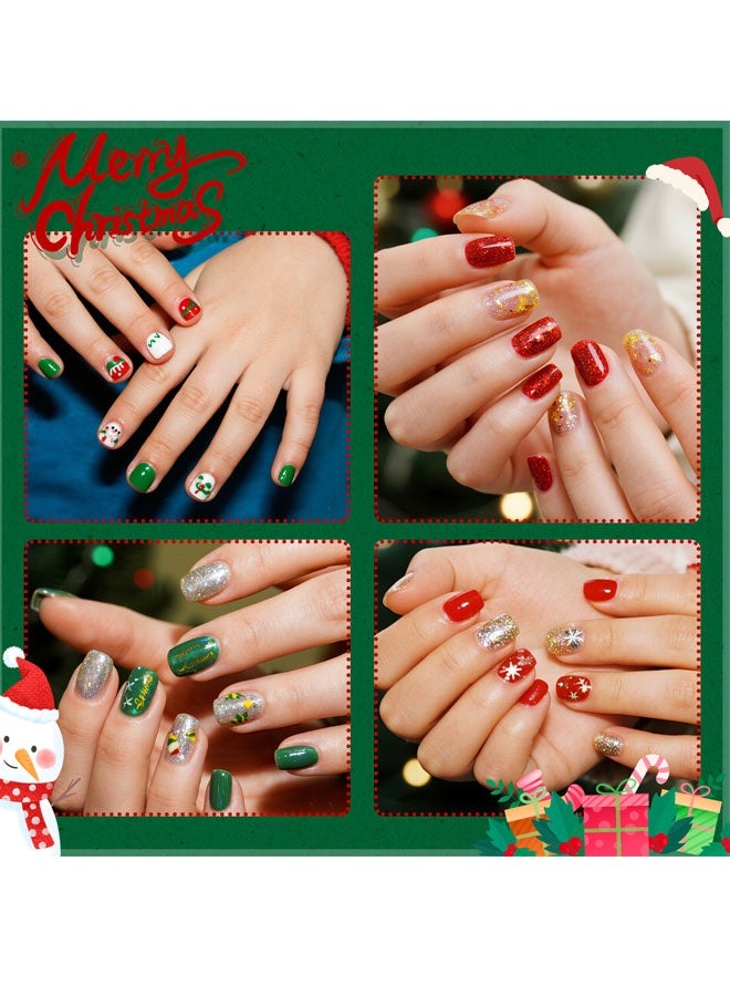 Beauenty Christmas Kids Nail Polish, 6 Colors Non-Toxic Water Based Peel-Off Nail Polish Set with 3 Stickers, Non Toxic & Safe Nail Polish Set for Girls Ages 5+ for Parties, Birthday and Makeovers (6Colors) - Image 2