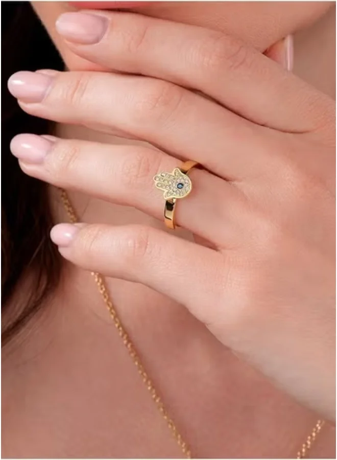 Police  Vision Gold Plated Ring for Women 52mm for Women | Best Price UAE