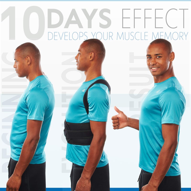 Selbite Posture Corrector for Men and Women - Back Brace for Upper and Lower Body Support - Adjustable Straightener with Pain Relief and Muscle Memory (Large) - Image 2