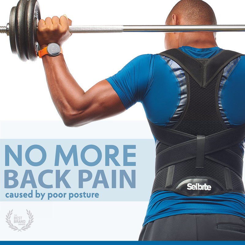 Selbite Posture Corrector for Men and Women - Back Brace for Upper and Lower Body Support - Adjustable Straightener with Pain Relief and Muscle Memory (Large) - Image 3