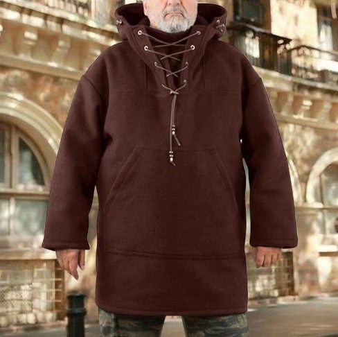 Mens Mid-Length Casual Wool Coat Sweatshirt A large number of spot