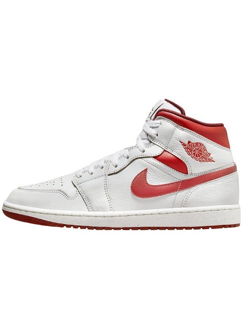 Jordan Big Kid's 1 Mid SE White/Lobster-Dune Red-Sail (FJ3464 160) - 4