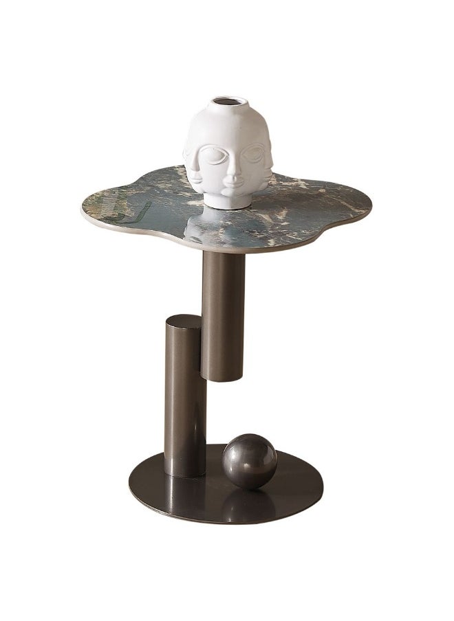 DANUBE HOME Roslin Side Table Multifunctional Living Room End Table Modern Design Furniture For Home Living Rooml50Xw50Xh53Cm-Green/Antique Bronze  - Image 3