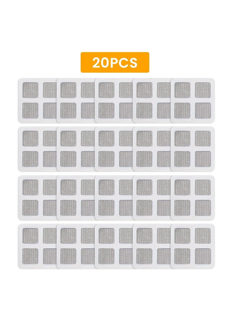 Indihome IndiHome 20 pcs Disposable Shower Drain Cover Hair Catcher Shower Drain Mesh Stickers Bathroom Laundry Bathtub Kitchen Shower Drain Floor Sink Strainer Filter MeshS20  - Image 3
