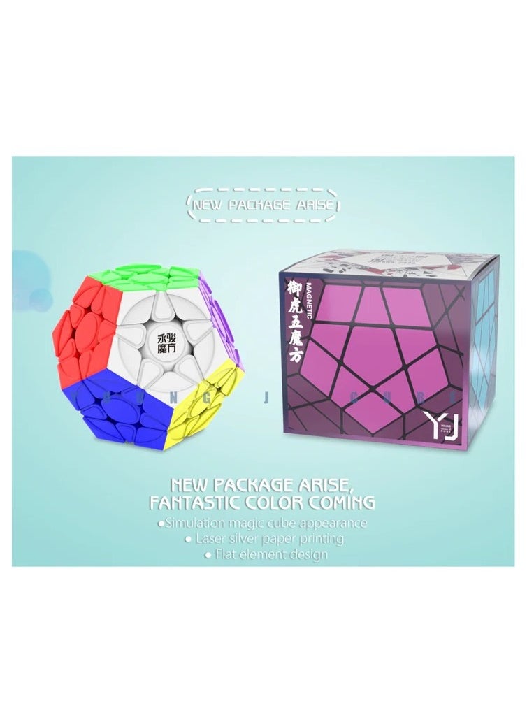 واي جيه مكعب السرعة المغناطيسي YJ YU Megaminx بدون ملصقات  - Image 5