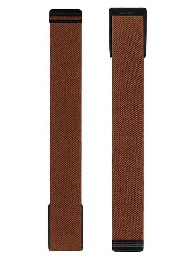 Premium Adjustable Nylon Strap for WHOOP 5, MG,One, Peak and Life – Lightweight & Breathable Replacement Band - Brown - Image 4