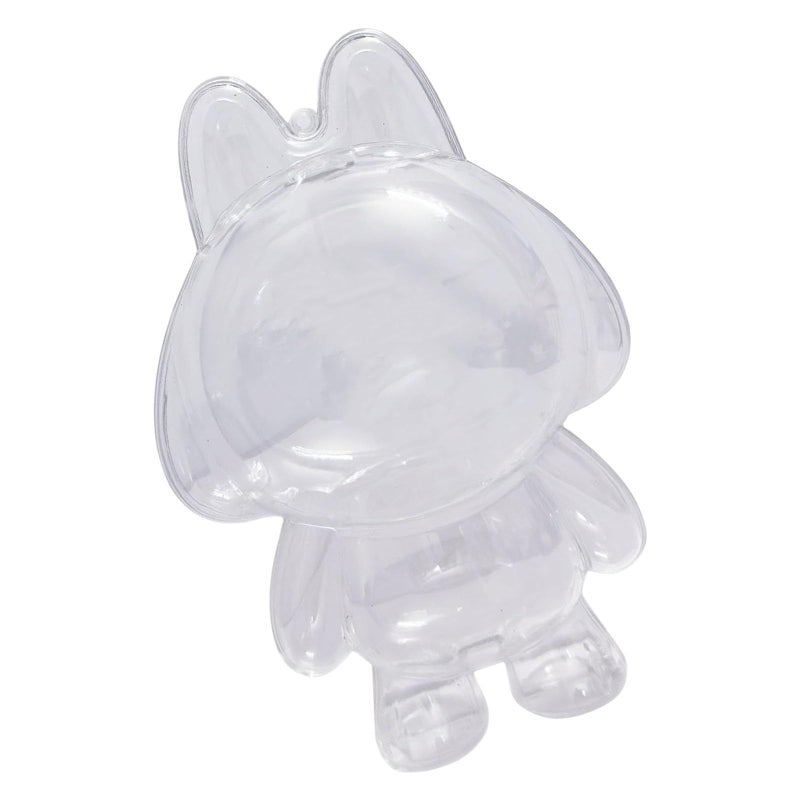 Clear Acrylic Display Case with Chain for Plush Doll Keychains Crying Baby Protective Case - Image 2