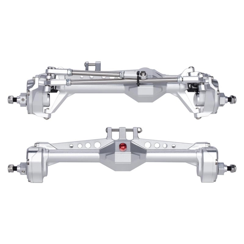G.T.R RC RC Crawler with Machined Aluminum Front and Rear Portal Axles for Vanquish VS410 Phoenix F10 LCG Chassis Silver Axle F and R - Image 3