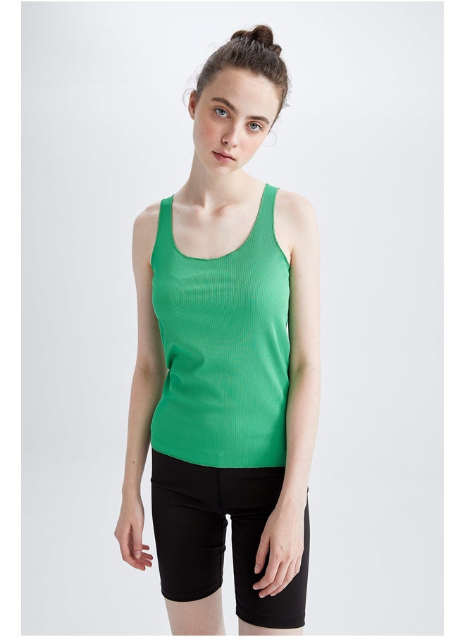 DeFacto - Woman Slim Fit Crew Neck Knitted Top - Image 1