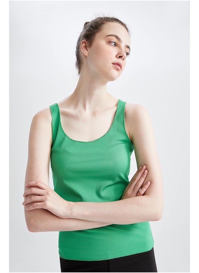 DeFacto - Woman Slim Fit Crew Neck Knitted Top - Image 1