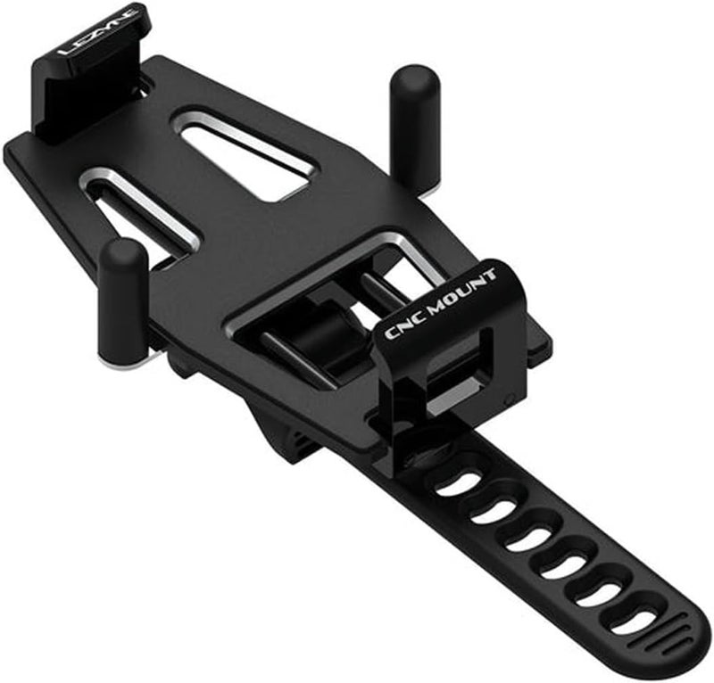 LEZYNE Lightweight Durable CNC-Machined Aluminum Phone Mount/Holder for Bikes | Non-Slip Composite, Spring-Loaded Latches, Adjustable Side Posts - 192.5mm, 90.4mm, 66mm - Image 1