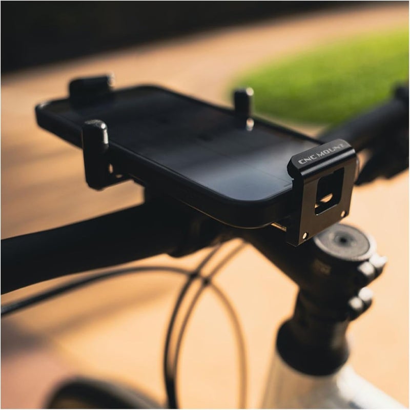 LEZYNE Lightweight Durable CNC-Machined Aluminum Phone Mount/Holder for Bikes | Non-Slip Composite, Spring-Loaded Latches, Adjustable Side Posts - 192.5mm, 90.4mm, 66mm - Image 5