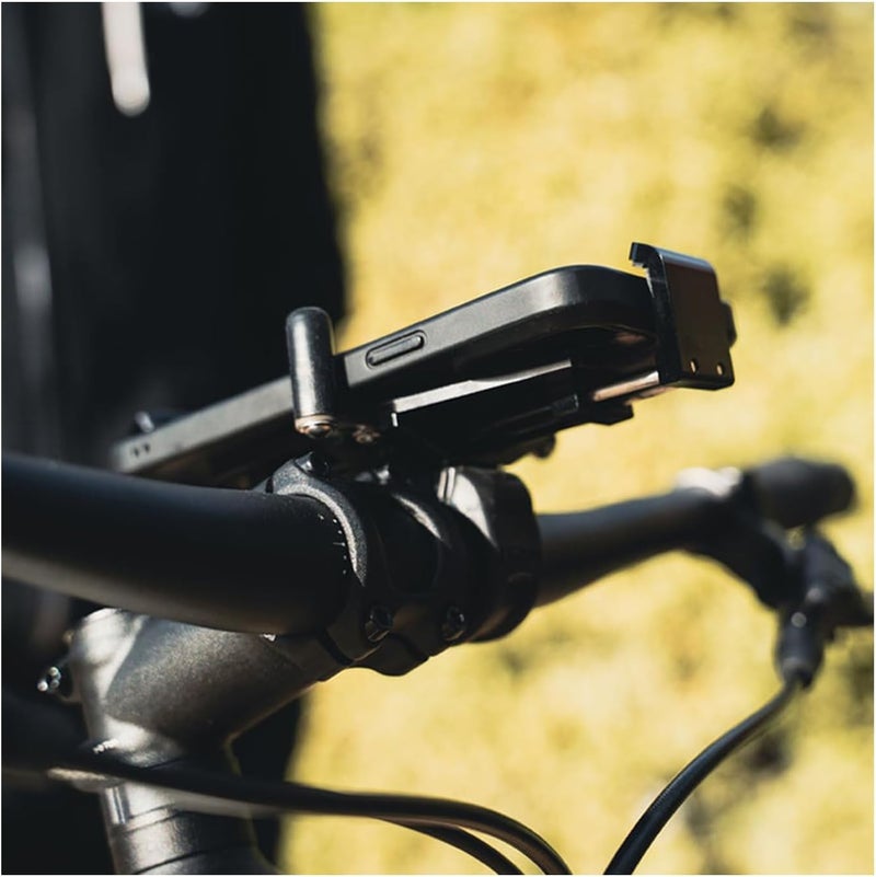 LEZYNE Lightweight Durable CNC-Machined Aluminum Phone Mount/Holder for Bikes | Non-Slip Composite, Spring-Loaded Latches, Adjustable Side Posts - 192.5mm, 90.4mm, 66mm - Image 4