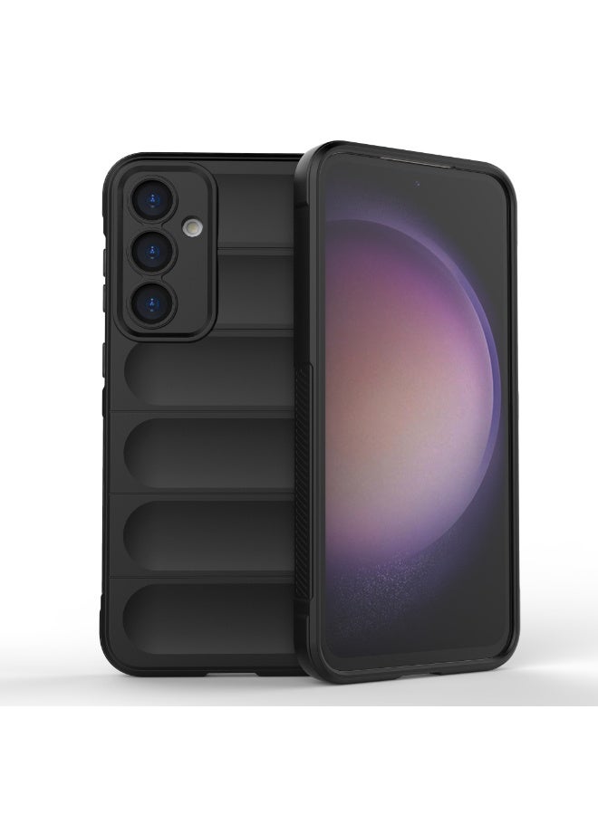 Case For Samsung Galaxy S23 FE 5G  , - Shockproof Brushed Protection Cover - Heavy Duty Case With Ultra Protection For Camera Slip-Resistant - Black - Image 1