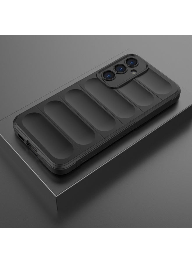 Case For Samsung Galaxy S23 FE 5G  , - Shockproof Brushed Protection Cover - Heavy Duty Case With Ultra Protection For Camera Slip-Resistant - Black - Image 4