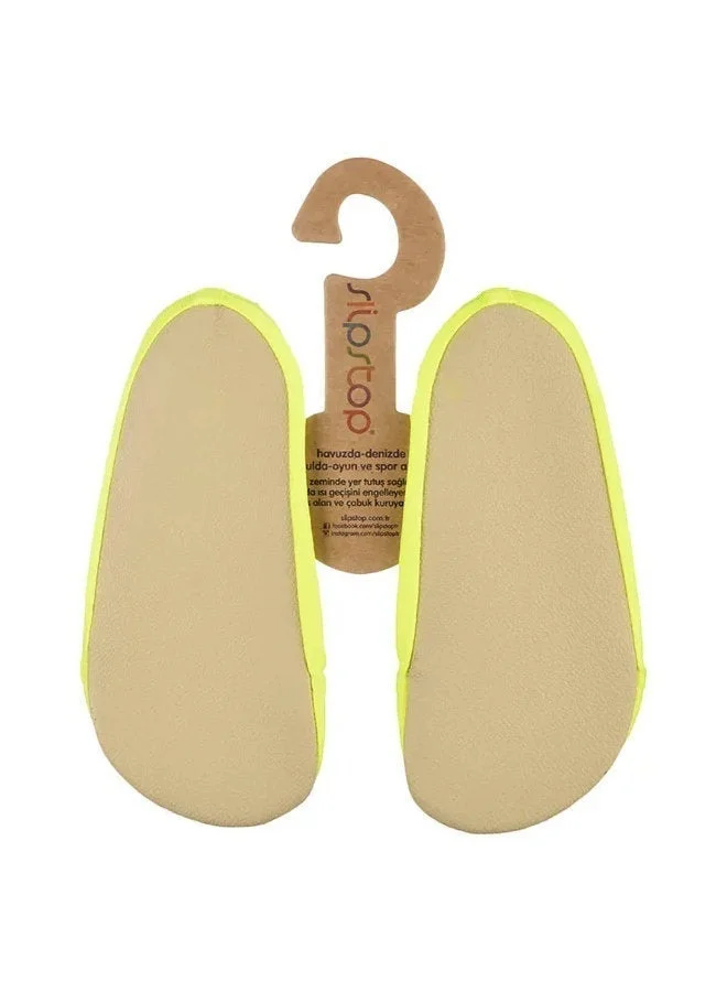 Slipstop Neon Yellow Kids Water and Pool Shoes
