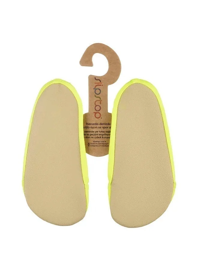 Slipstop Neon Yellow Kids Water and Pool Shoes