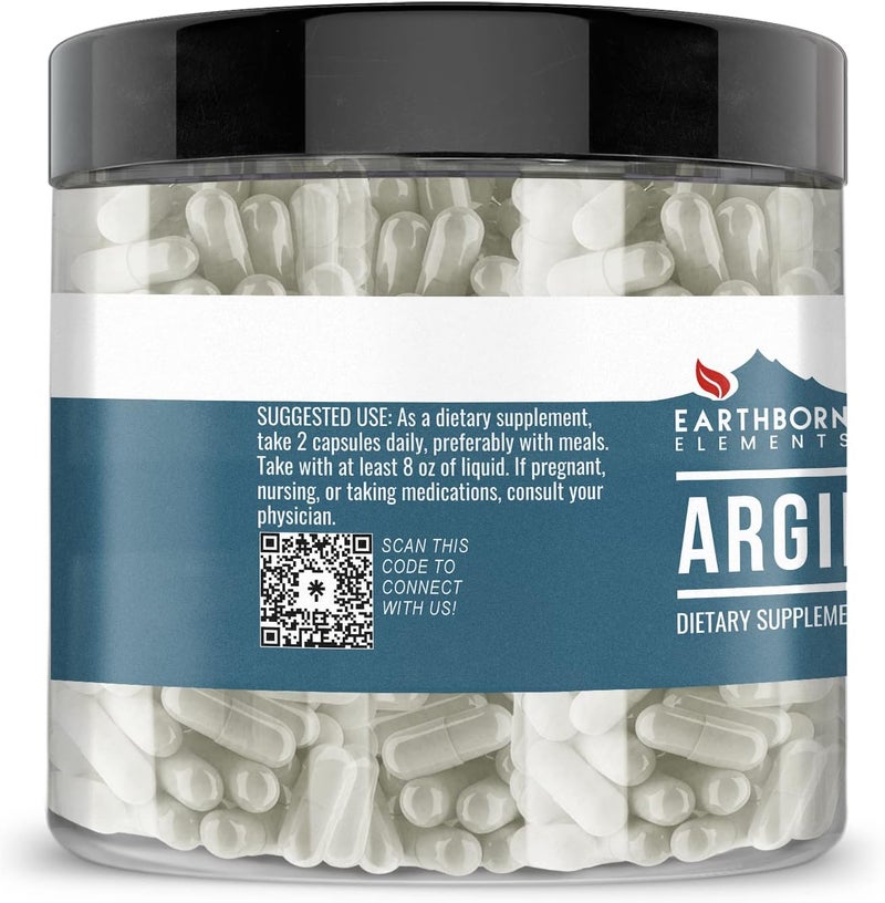 Earthborn Elements Arginine AAKG 200 Capsules Pure  Undiluted No Additives - Image 2