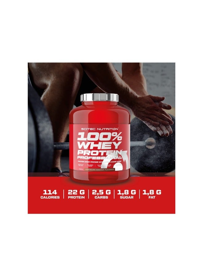 SCITEC NUTRITION مشروب مسحوق بروتين مصل اللبن 100% مع إضافة الأحماض الأمينية، بنكهة الشوكولاتة، 78 وجبة - Image 2