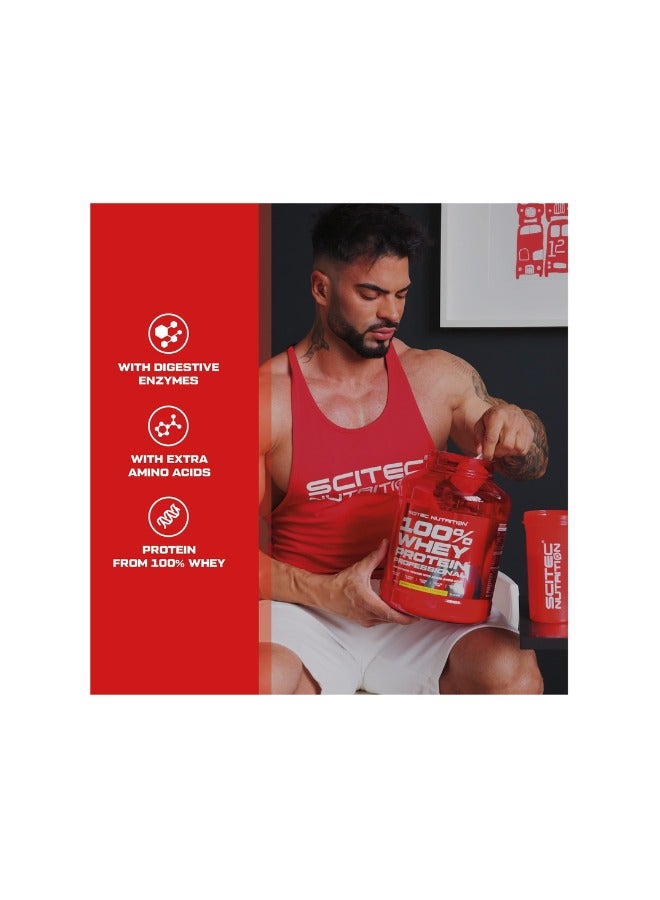 SCITEC NUTRITION مشروب مسحوق بروتين مصل اللبن 100% مع إضافة الأحماض الأمينية، بنكهة الشوكولاتة، 78 وجبة - Image 3