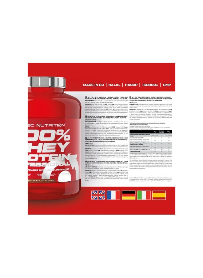 SCITEC NUTRITION مشروب مسحوق بروتين مصل اللبن 100% مع إضافة الأحماض الأمينية، بنكهة الشوكولاتة، 78 وجبة - Image 5