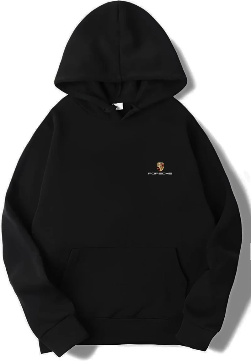 بي ار زد كولكشن Unisex Oversize Porsche 911 Hoodie Black